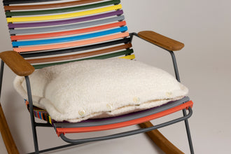 Cuscino in lana merinos in tessitura effetto bouclè (CU 101)