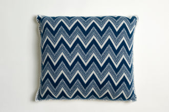 Cuscino in lana merino e seta in tessitura jaquard (CU 102)