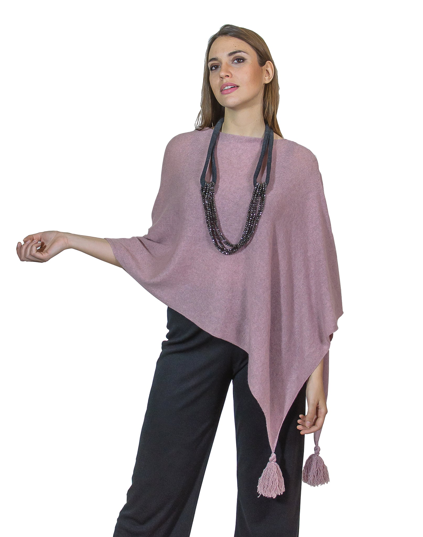 Poncho Catherine 100% cashmere