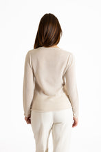 Maglia girocollo in puro cashmere