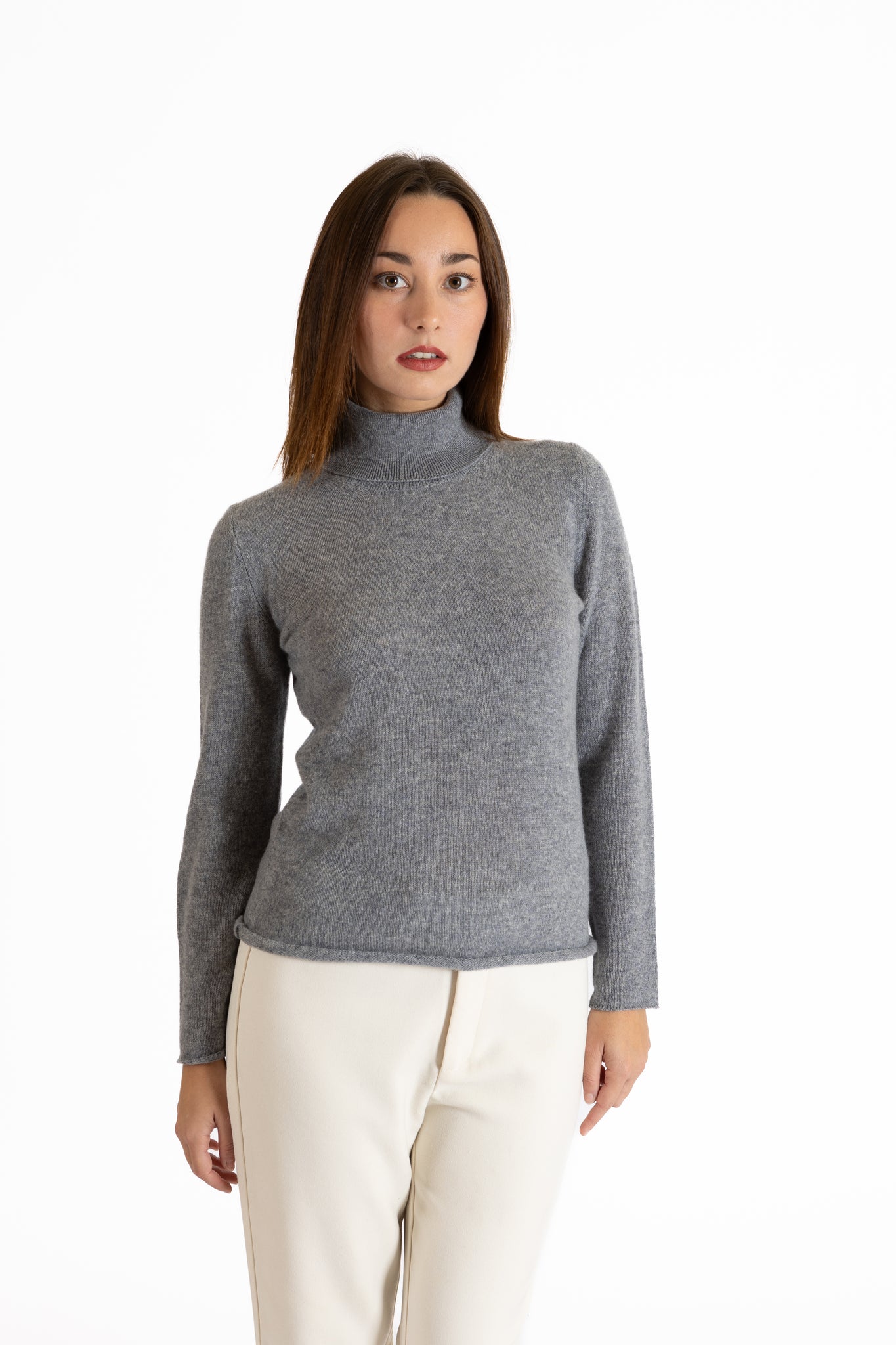 Maglia Dolcevita in puro cashmere