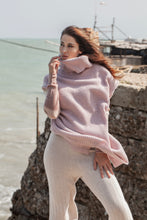 Gilet donna misto cashmere con collo alto