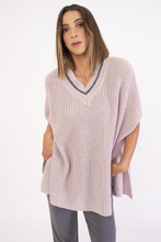 V neck poncho