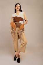 Handmade three-color waistcoat