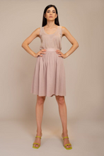 Top in lurex cotton and viscos blend