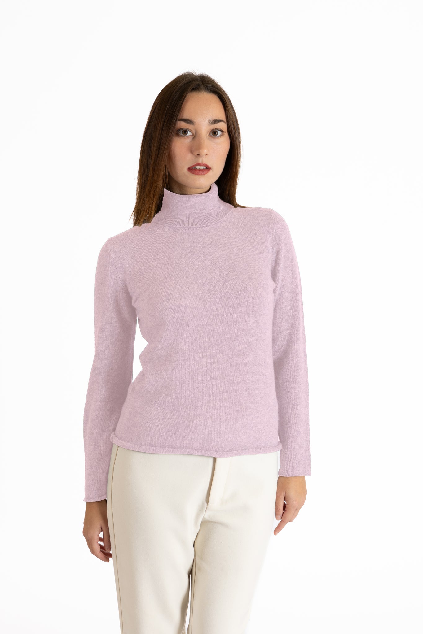 Maglia Dolcevita in puro cashmere