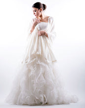 Long stole in 100% cashmere