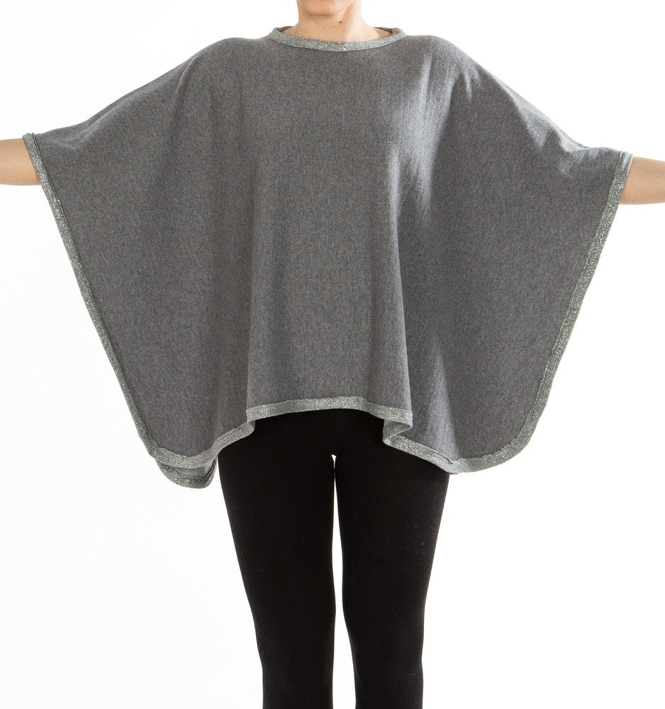 Lurex poncho