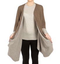 Poncho Juliette bicolore  100% cashmere