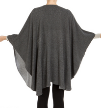 Poncho Juliette bicolore  100% cashmere