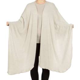 100% cashmere shaved cape