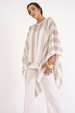 Two-tone poncho