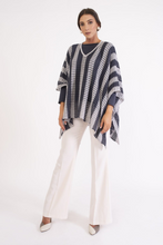Two-tone poncho