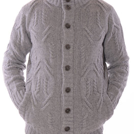 Turtleneck cardigan with 9 buttons