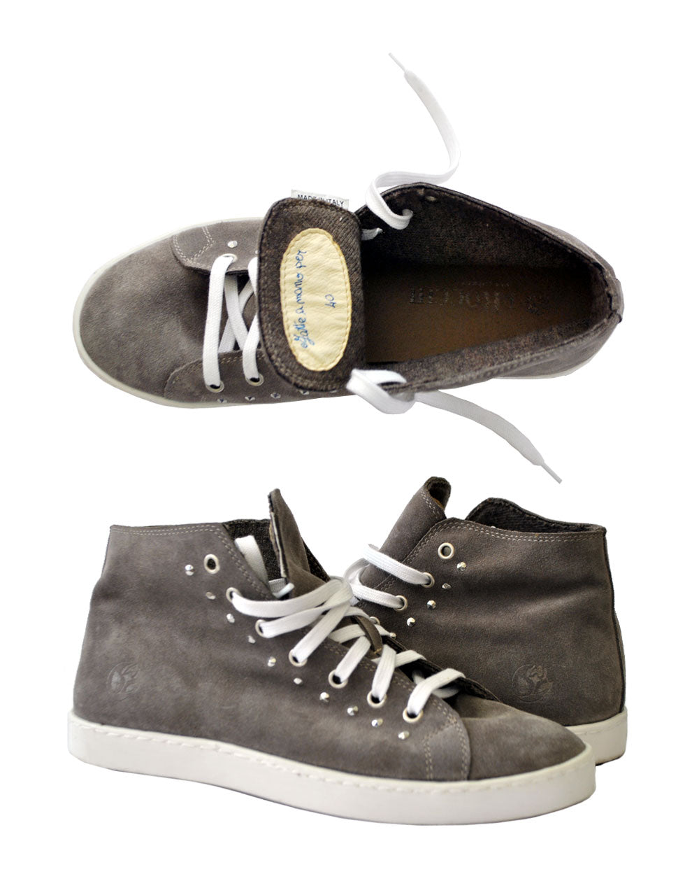 Sneaker foderata in Cashmere  100%